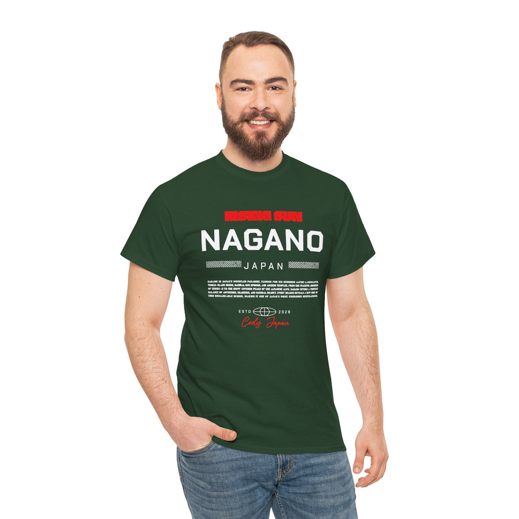 Nagano Japan T-Shirt  Heart of the Japanese Alps  Mountain Adventure and Ski Travel Souvenir Nature Lover Gift  Japan Vacation Memory Tee