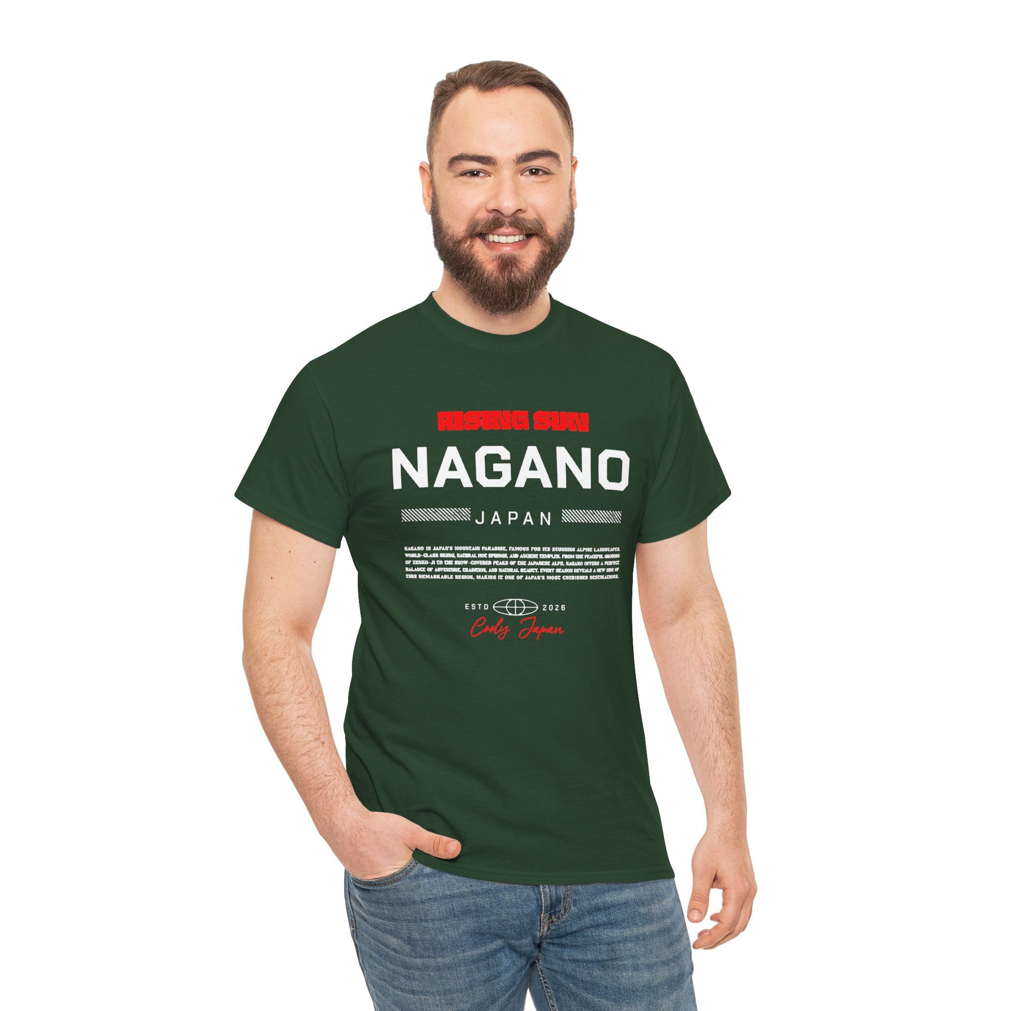 Nagano Japan T-Shirt  Heart of the Japanese Alps  Mountain Adventure and Ski Travel Souvenir Nature Lover Gift  Japan Vacation Memory Tee
