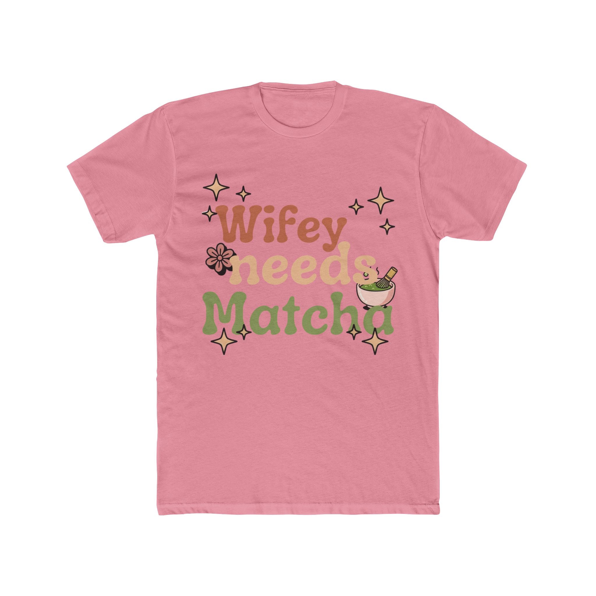 Wifey Needs Matcha Tee | Front-Print Typography Graphic | Matcha Collection