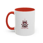 Zen Racoon Coffee Mug - "Find Your Zen" Accent Ceramic Mug