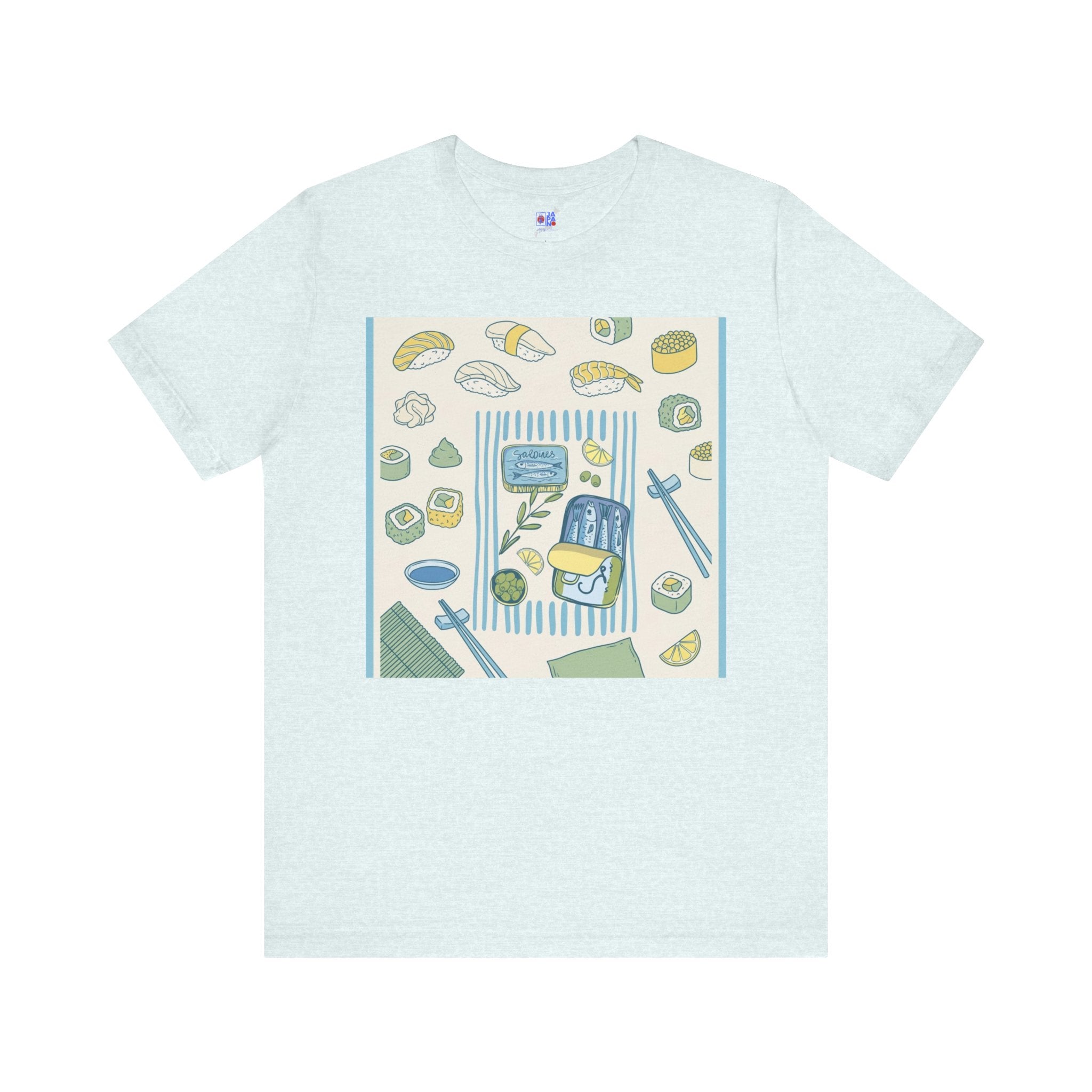 Sushi Picnic Tee, Cute Bento & Sushi Illustration T-Shirt