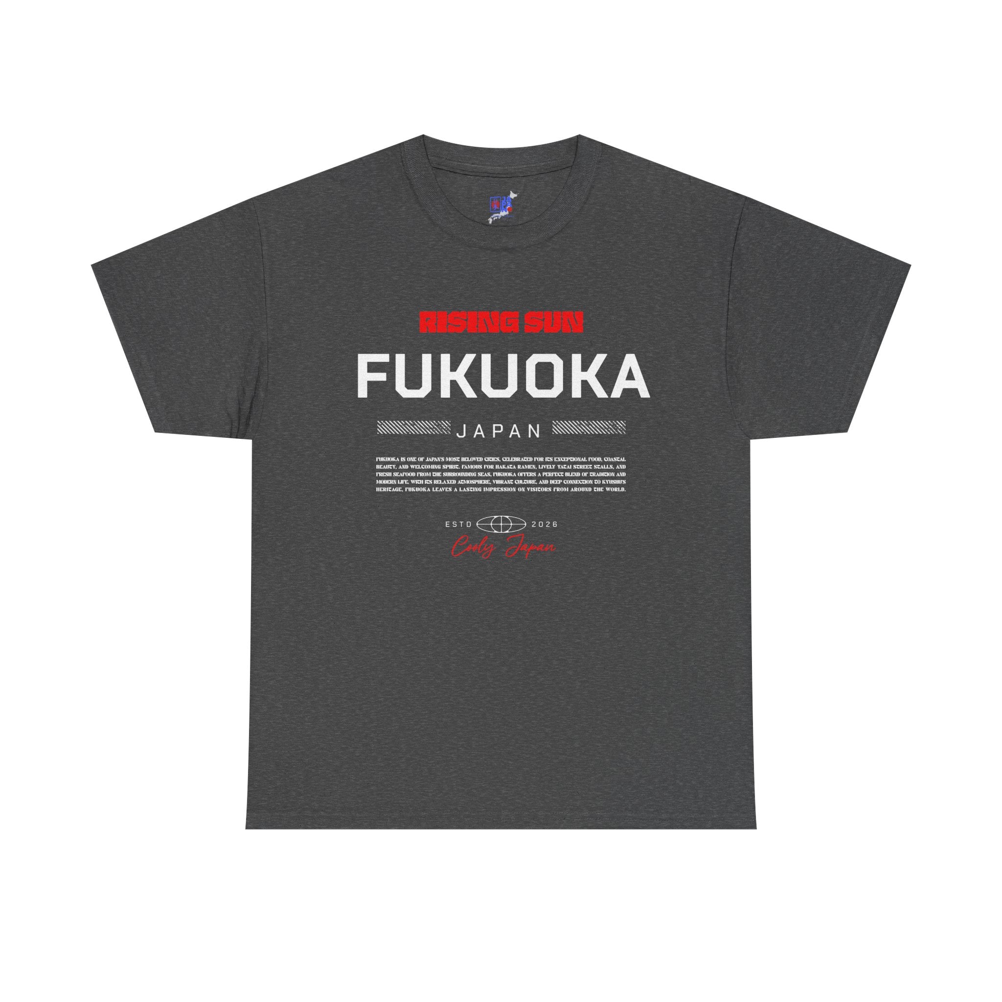 Fukuoka T-Shirt | 福岡 Hakata Ramen Front & Back Print | Japan City Series Tee