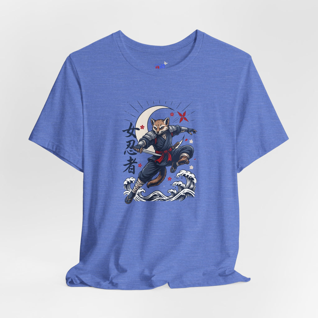 Ninja Cat Tee — Japanese Samurai Cat Graphic T-Shirt