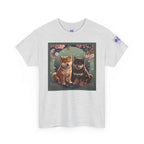 Shiba Inu Puppies Duo T-Shirt — Cute Cherry Blossom Dog Tee