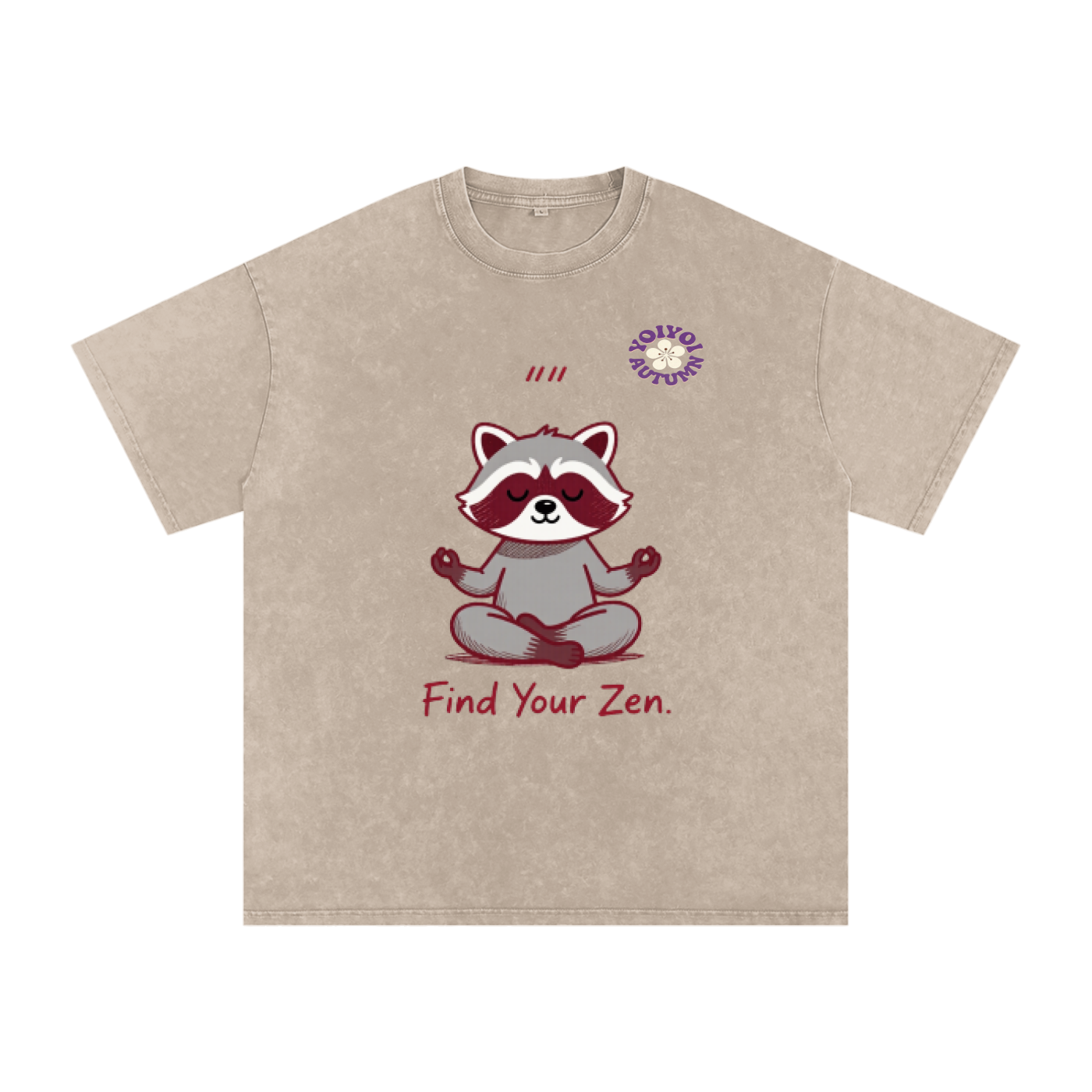 Snow Washed Oversized Cotton T-Shirt