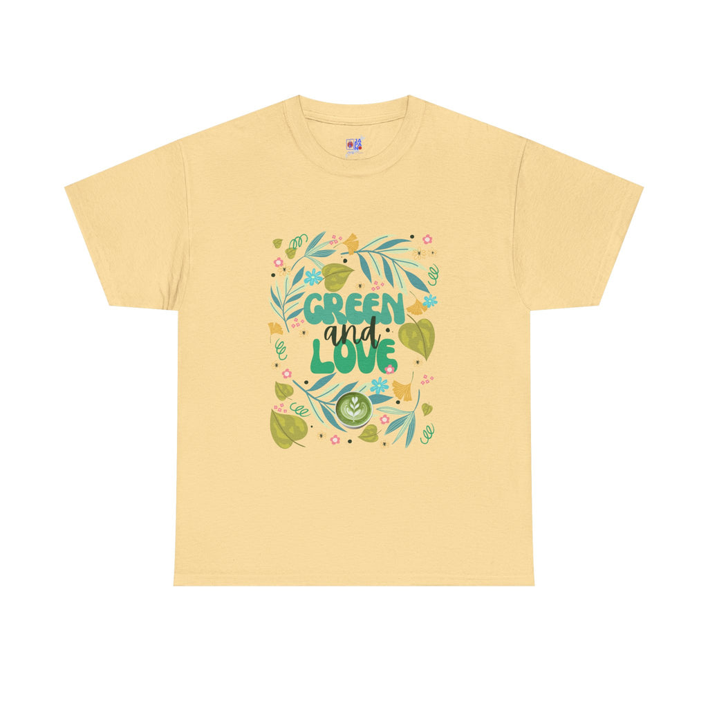 Eco Plant Lover T-Shirt — "Green and Love" Graphic Tee