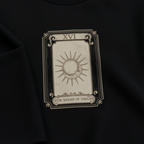 YOI YOI ART Lab — XVI Tarot Sun Waffle Sweatshirt | Raw Edge Unisex