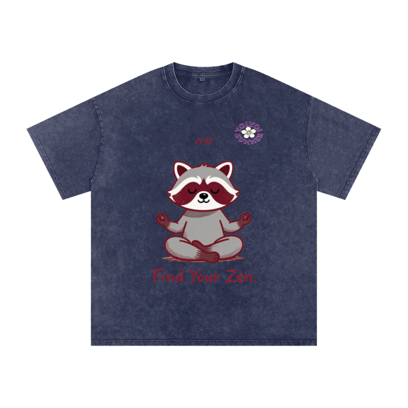 Snow Washed Oversized Cotton T-Shirt