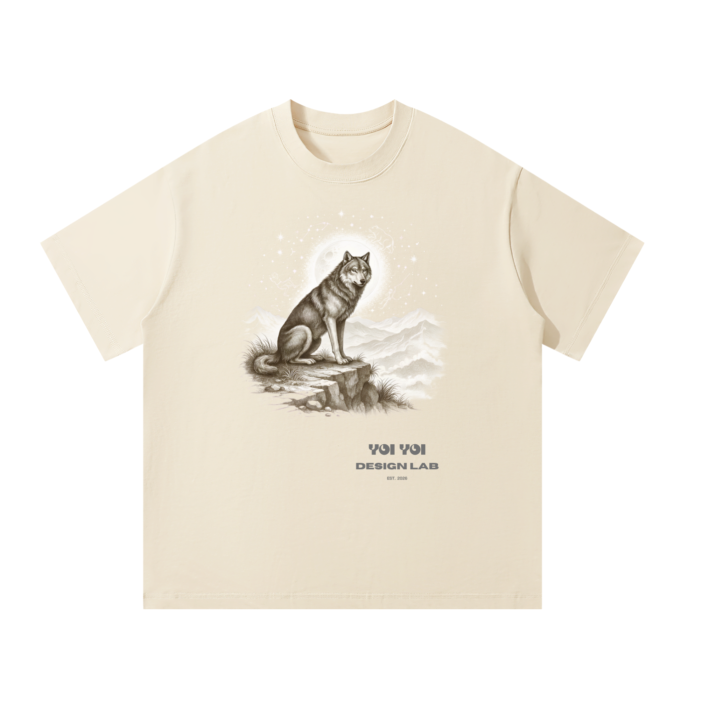 YOI YOI Design Lab — Lone Wolf Heavy Tee (300gsm)