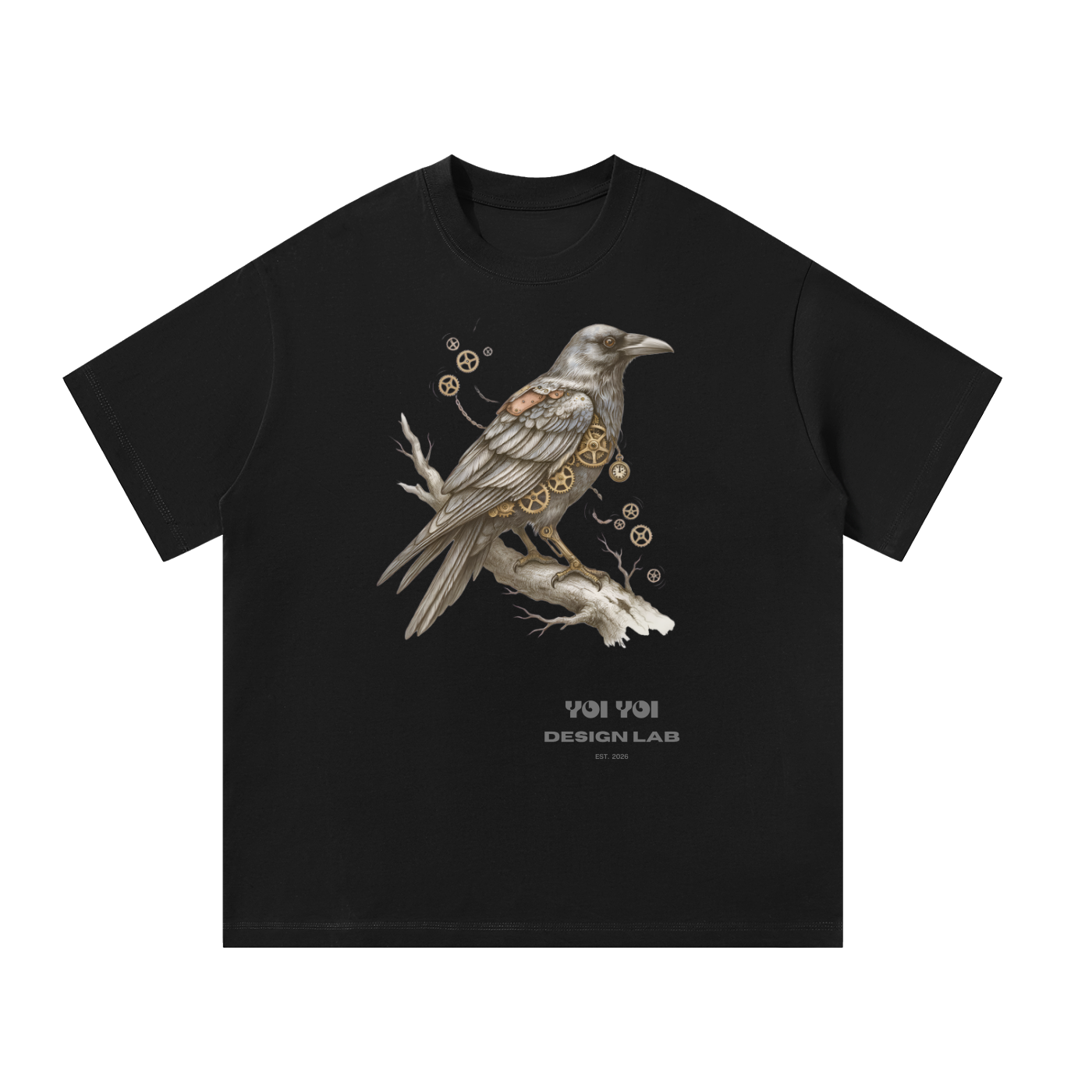 YOI YOI Design Lab — Iron Raven Heavy Tee (300gsm)