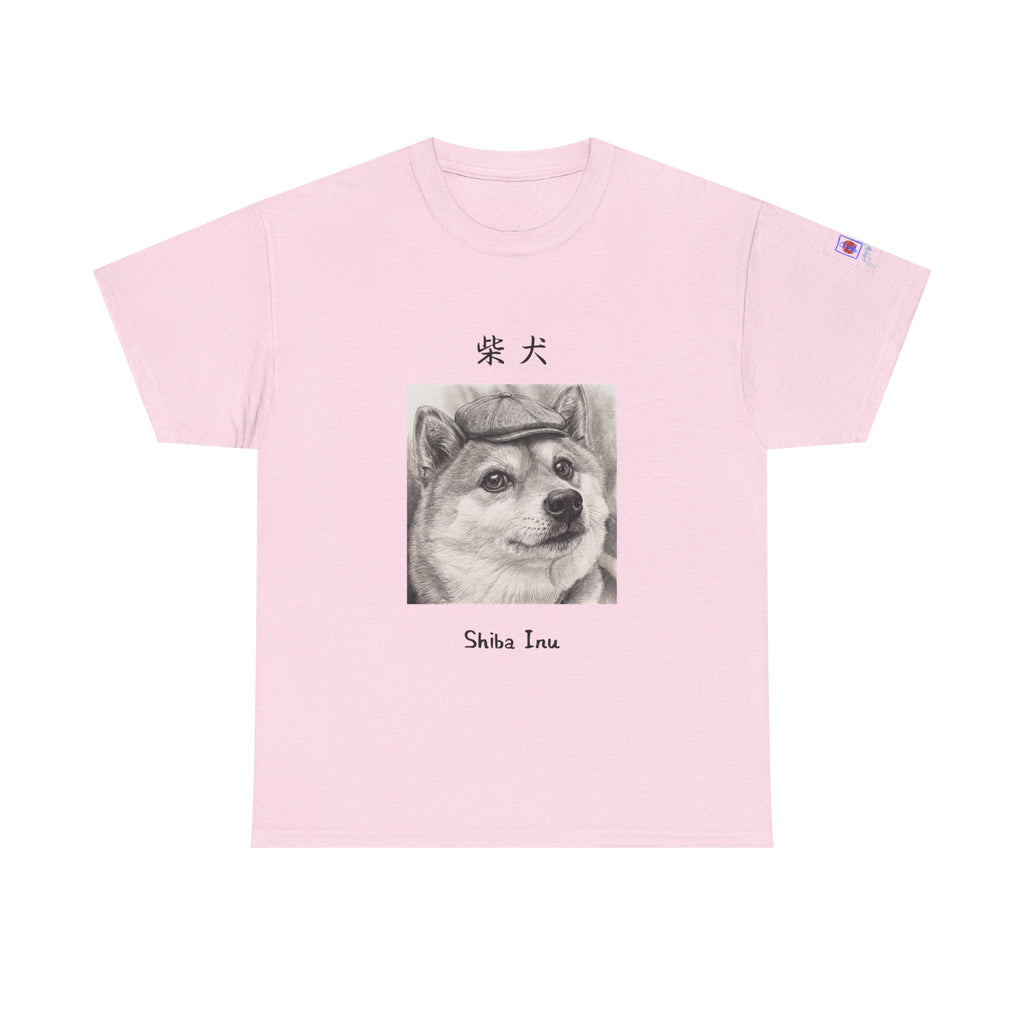 The Gentleman Shiba | Peaky Blinders Newsboy Cap Pencil Art Tee