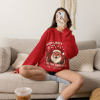 Christmas Crewneck Sweatshirt - "Most Likely to Eat All the Cookies" Merry & Bright Holiday Sweater