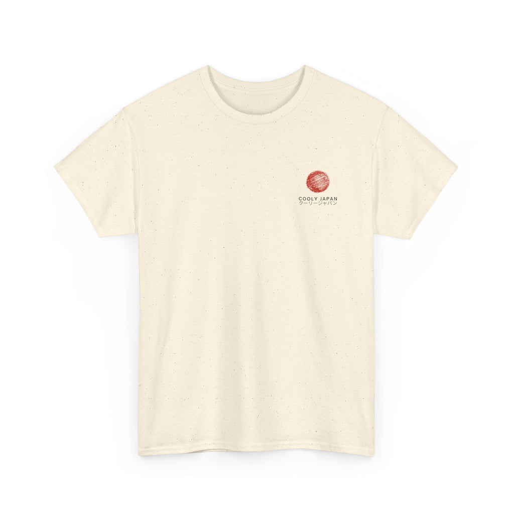 Watercolor Peach Illustration Tee | Small Chest Artwork, Minimal Fruit Design