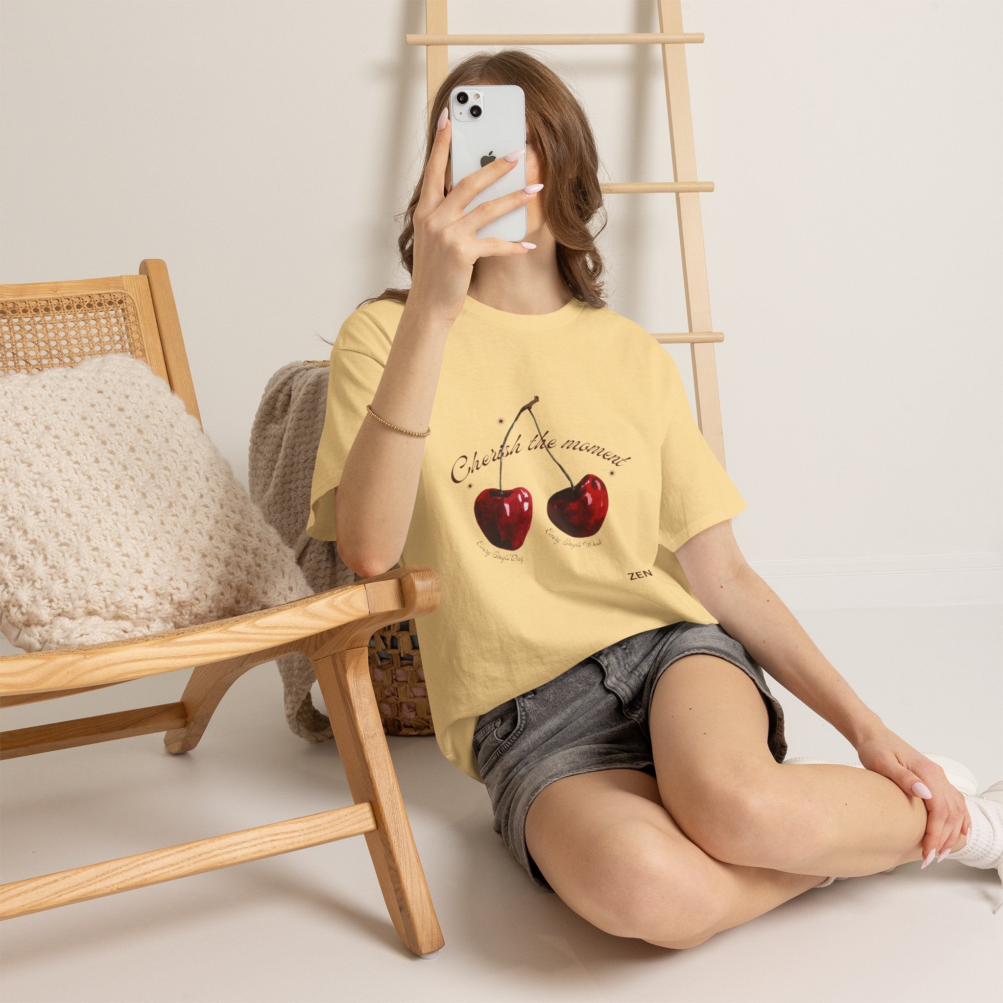 Cherish the Moment Cherry Graphic Tee