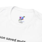 Lawson Saved My Life. 7-Eleven Saved It Again. FamilyMart Finished the Job. | Japan Convenience Store Tee — White Edition