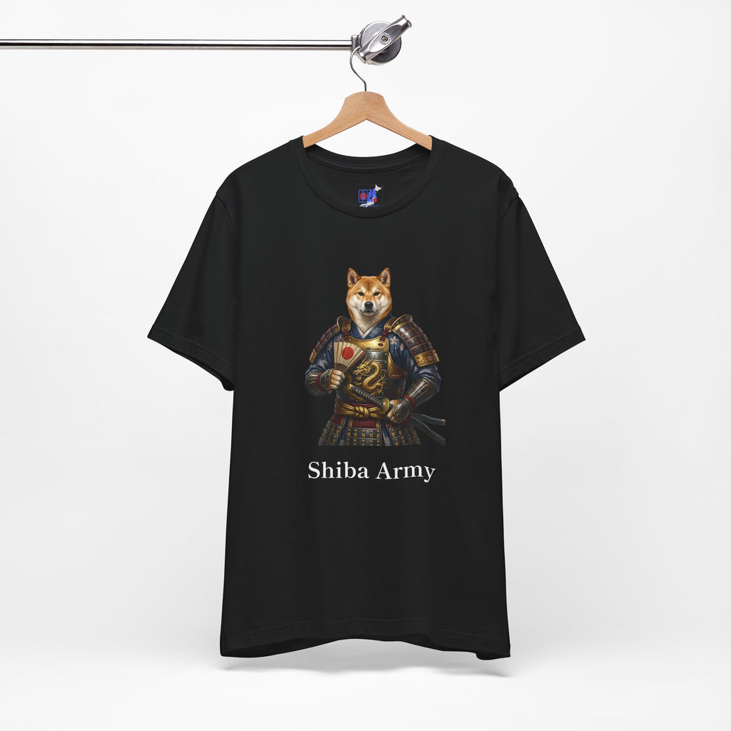 Samurai Shiba Inu T-Shirt, Shiba Army Japanese Warrior Dog Tee, Funny Dog Lover Gift - Cute Anime Samurai Shirt