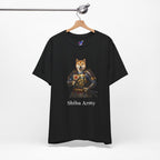 Samurai Shiba Inu T-Shirt, Shiba Army Japanese Warrior Dog Tee, Funny Dog Lover Gift - Cute Anime Samurai Shirt