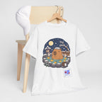 Kawaii Capybara Onsen T-Shirt | Japanese Hot Spring Winter Night Design