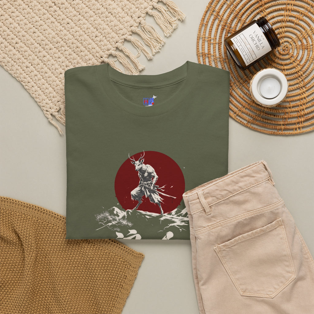 Samurai Wolf Tee — Japanese Ronin Graphic T-Shirt (浪人)