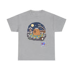 Kawaii Capybara Onsen T-Shirt — Japanese Hot Spring Winter Night Design