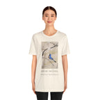 Nihonga Art Tee — “Baika Shōkin-zu” Plum Blossoms & Blue Bird