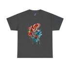 Koi Fish Watercolor T-Shirt — Vibrant Drip Art Tee