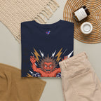Raijin Thunder God T-Shirt — 雷神 Japanese God of Thunder Men's Tee | Japan Mythology Graphic Shirt