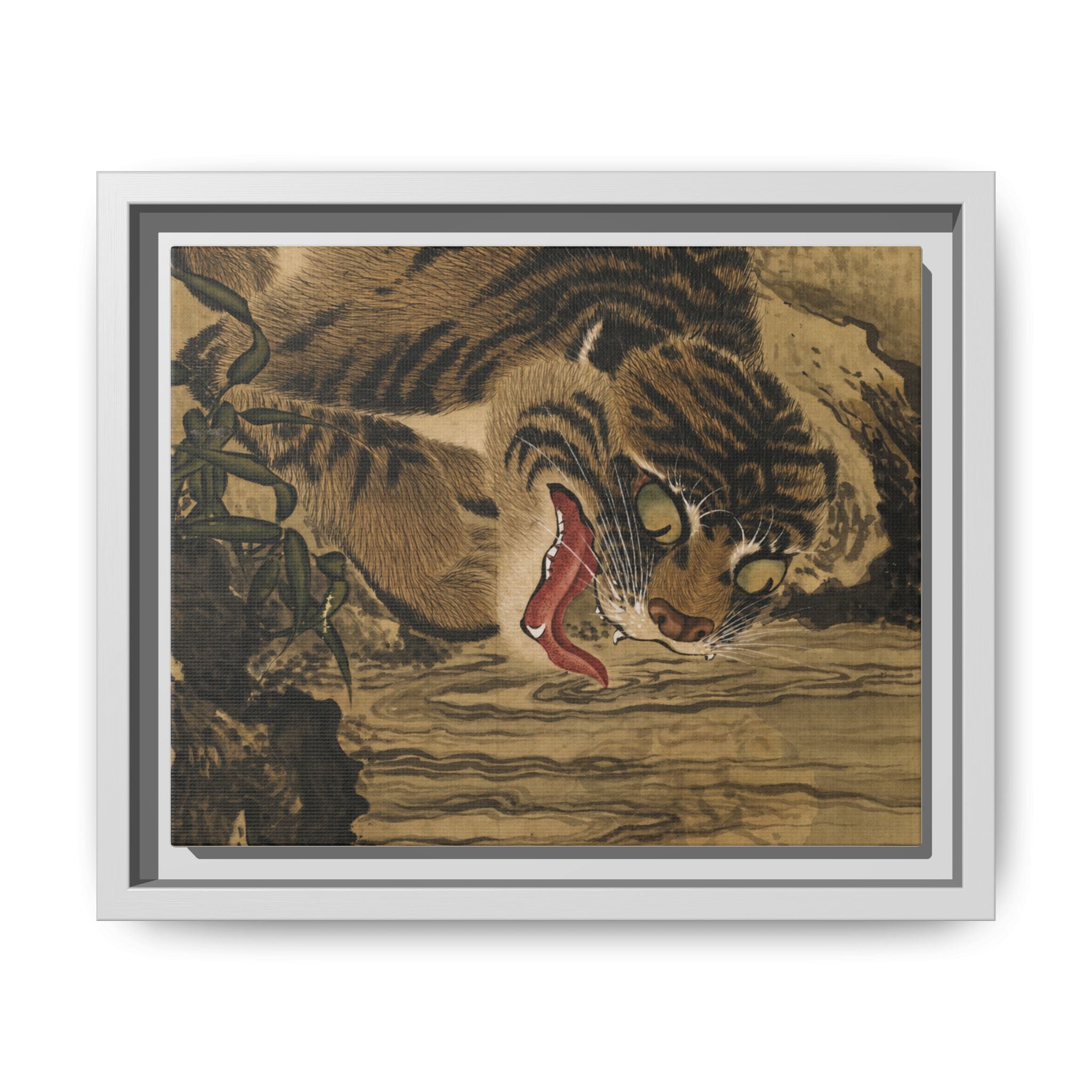 Kishi Ganku Tiger Canvas Print, Edo Period Japanese Art, Museum Reproduction, Japanese Wall Art Gift