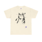 Akita Inu Sumi Ink Portrait T-Shirt — Japanese Ink Wash Dog Tee