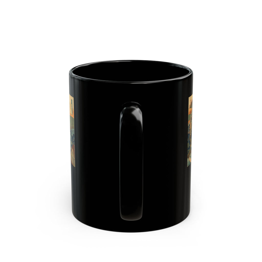 Hokusai Katsushika Hokusai Ukiyo-e Black Coffee Mug (11oz/15oz)
