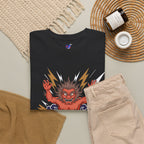 Raijin Thunder God T-Shirt — 雷神 Japanese God of Thunder Men's Tee | Japan Mythology Graphic Shirt