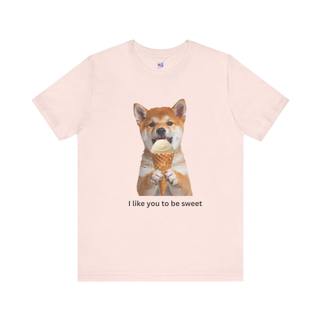 I Like You To Be Sweet Shiba Inu Eating Ice Cream T-Shirt