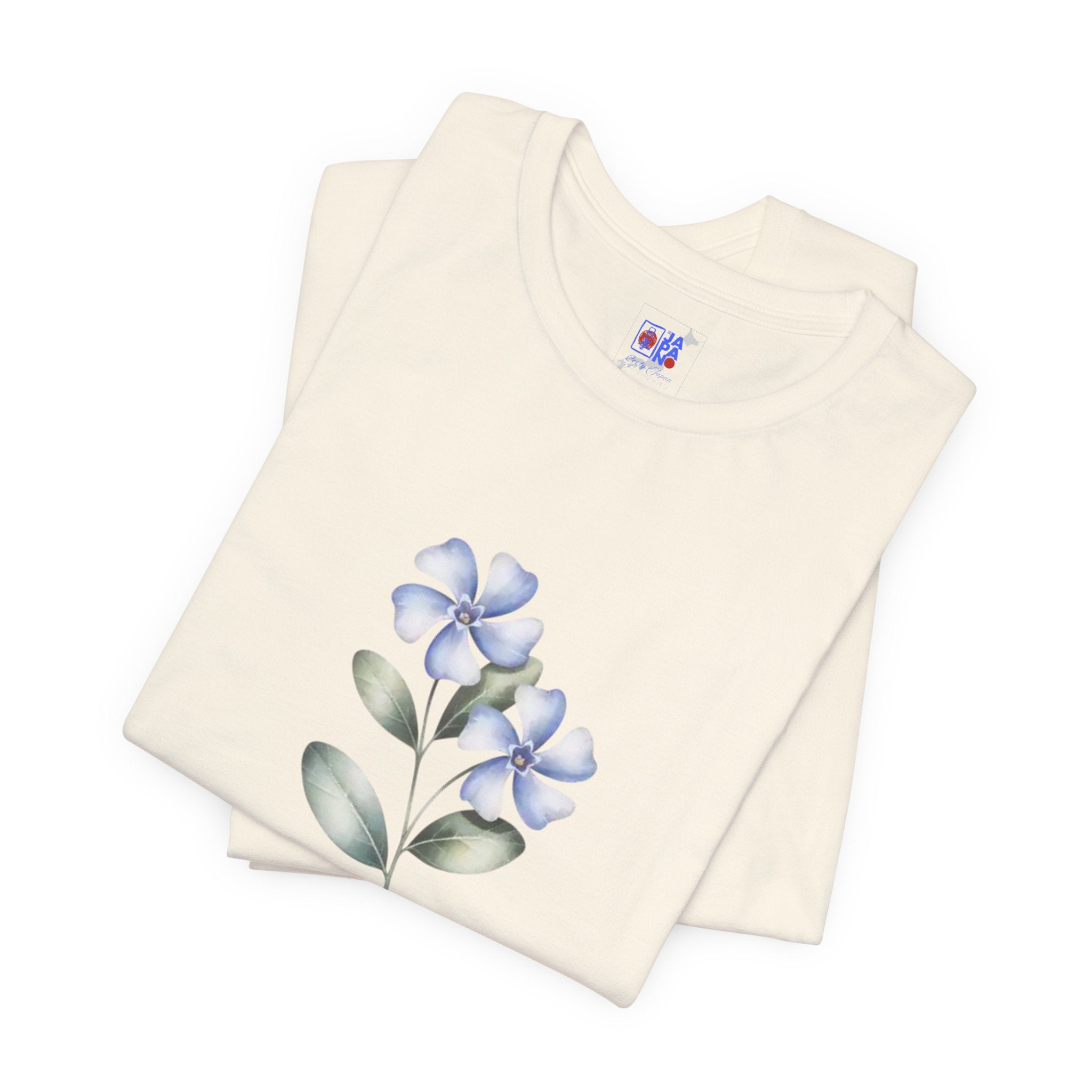 Wasurenagusa "Treasure Yourself" Tee — Minimal Japanese Botanical Self-Compassion Shirt
