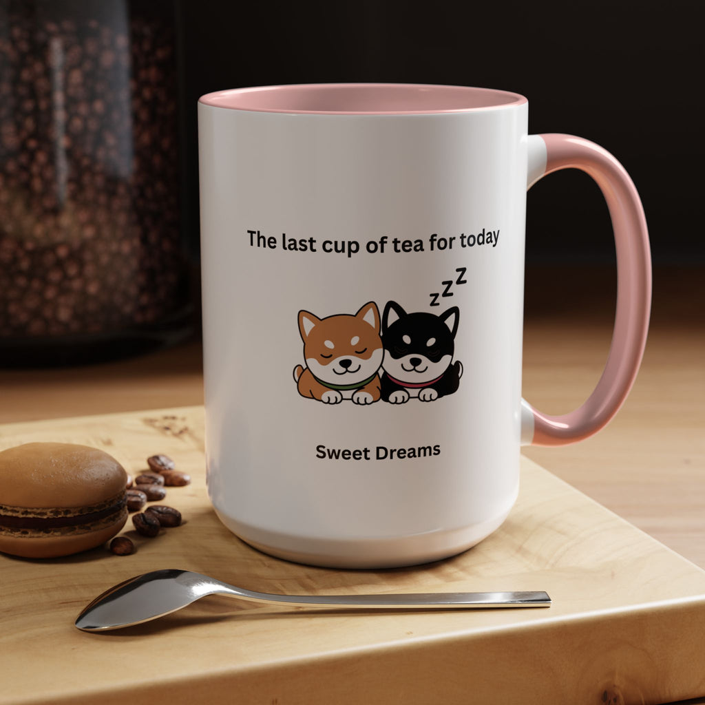 Shiba Inu "Sweet Dreams" Mug, The Last Cup of Tea for Today, Japanese Dog Cute Gift Mug