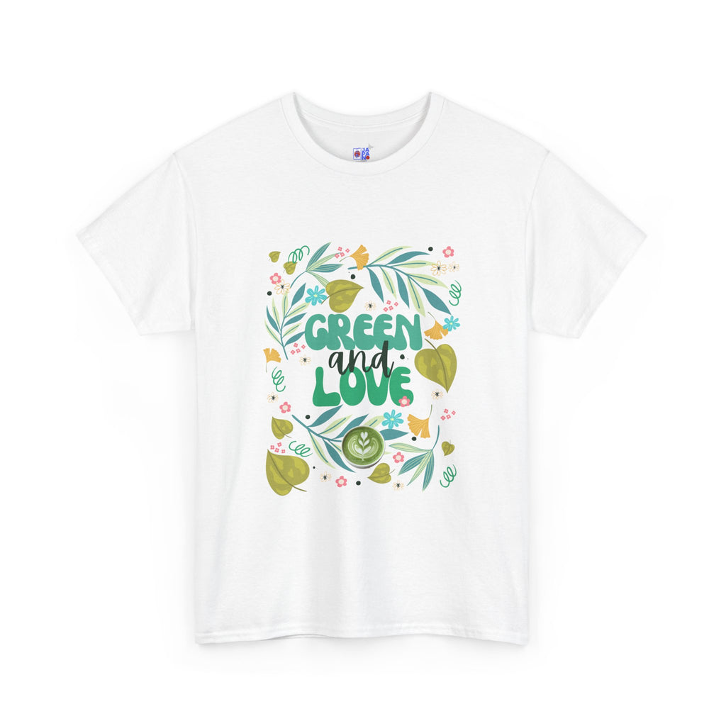 Eco Plant Lover T-Shirt — "Green and Love" Graphic Tee