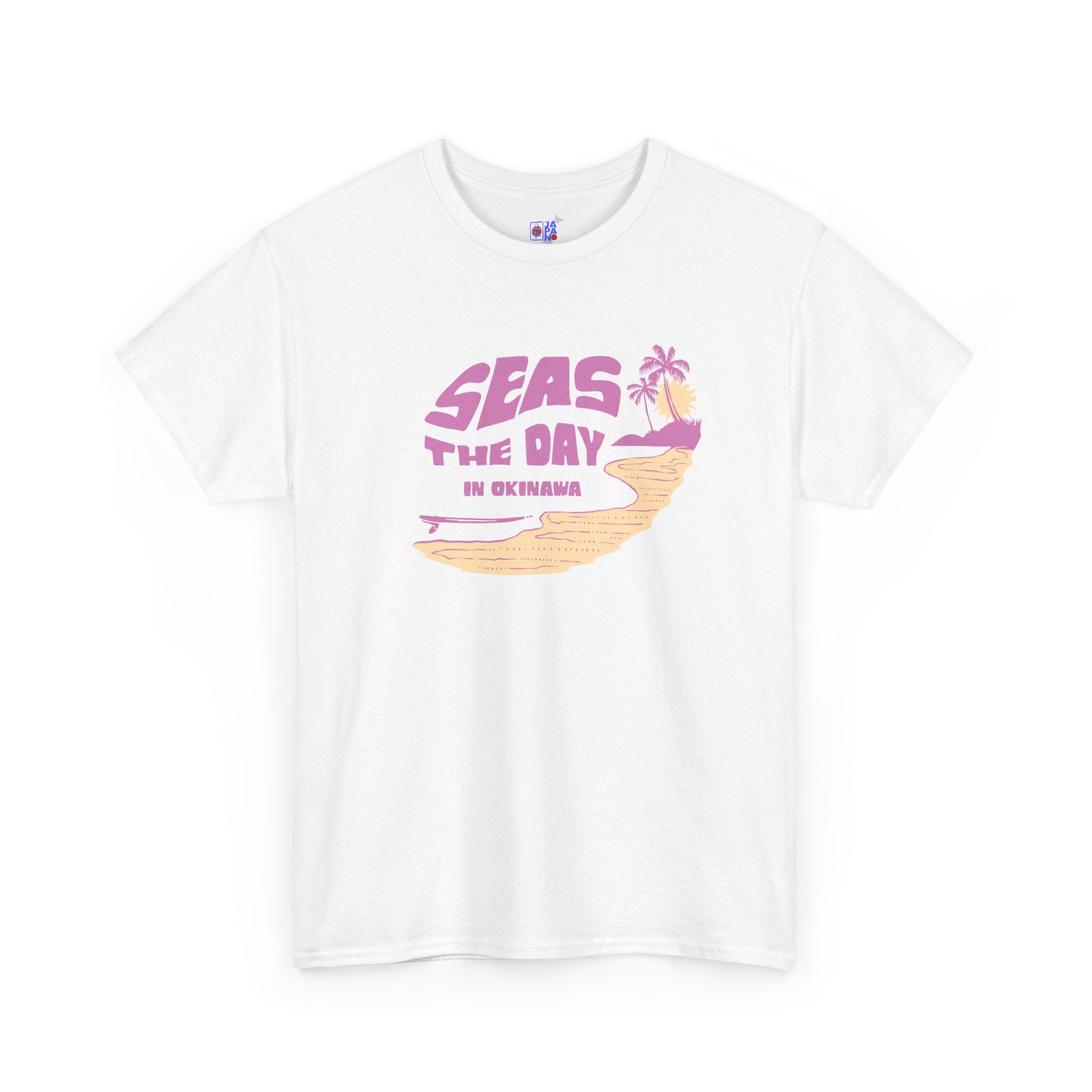 Seas the Day Okinawa Beach Tee — Vacation Graphic T-Shirt