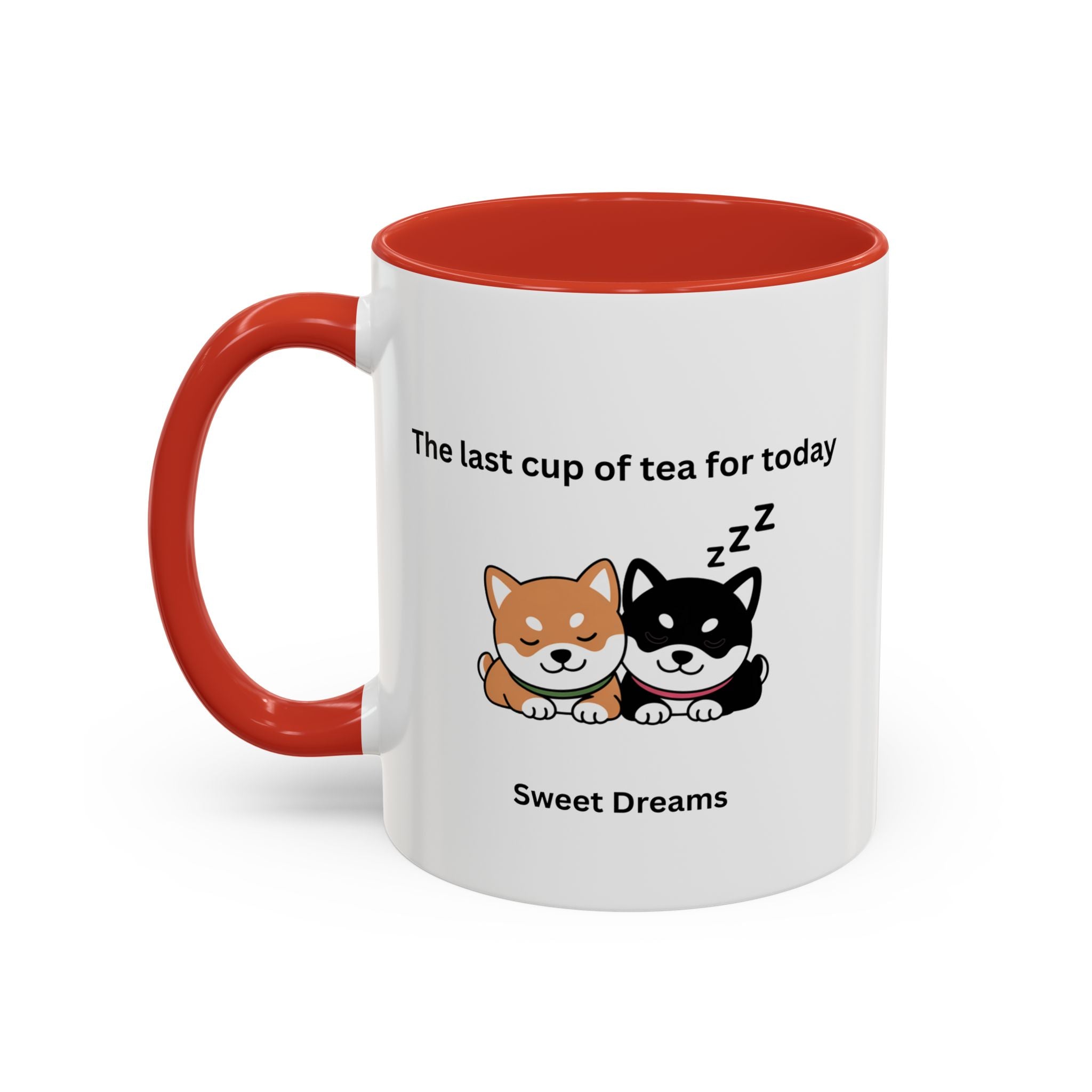Shiba Inu "Sweet Dreams" Mug, The Last Cup of Tea for Today, Japanese Dog Cute Gift Mug