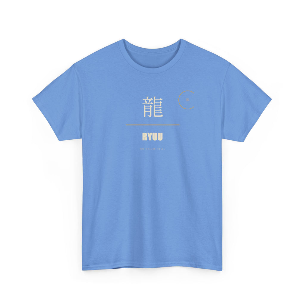 Ryuu T Shirt Dragon Rises Kanji Japanese Graphic Tee Anime Style Clothing Gift for Anime Fans, Japanese Culture Lover Apparel, Unique Geek S