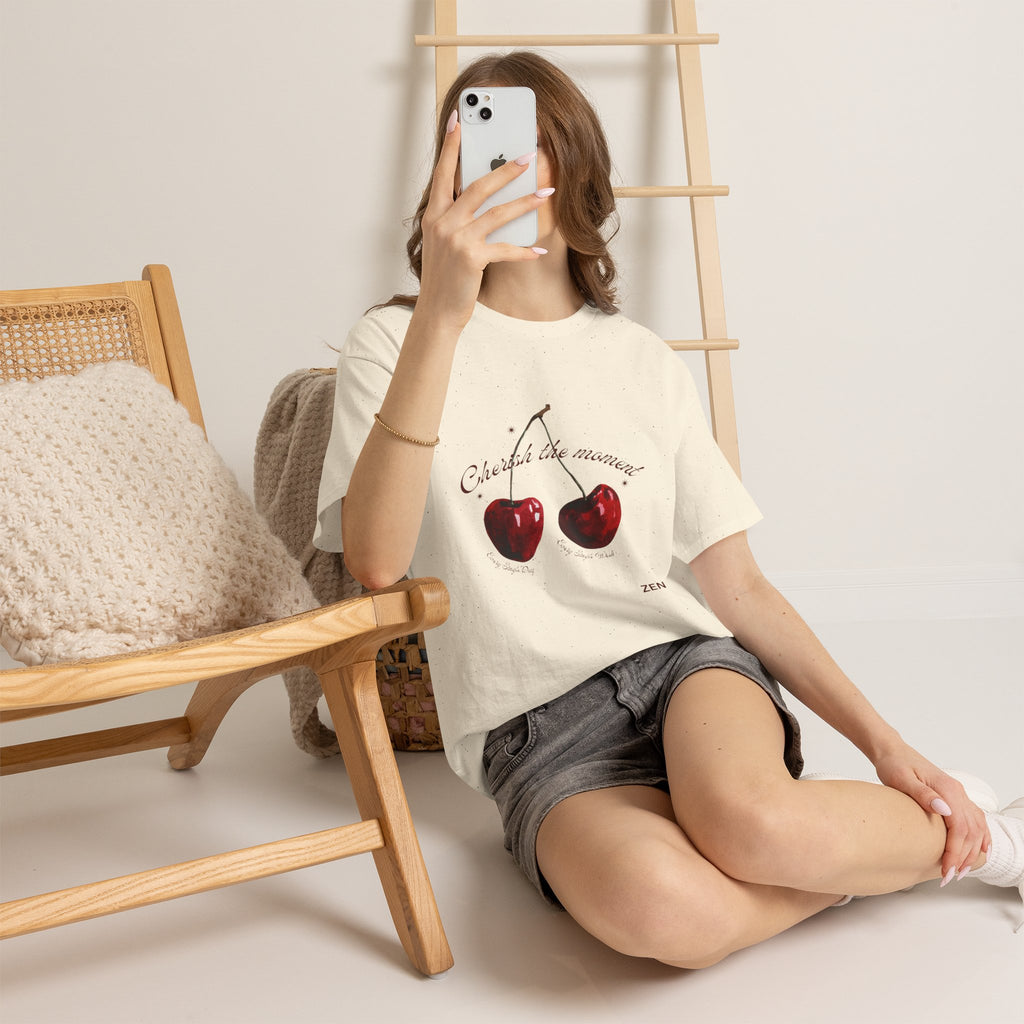 Cherish the Moment Cherry Graphic Tee