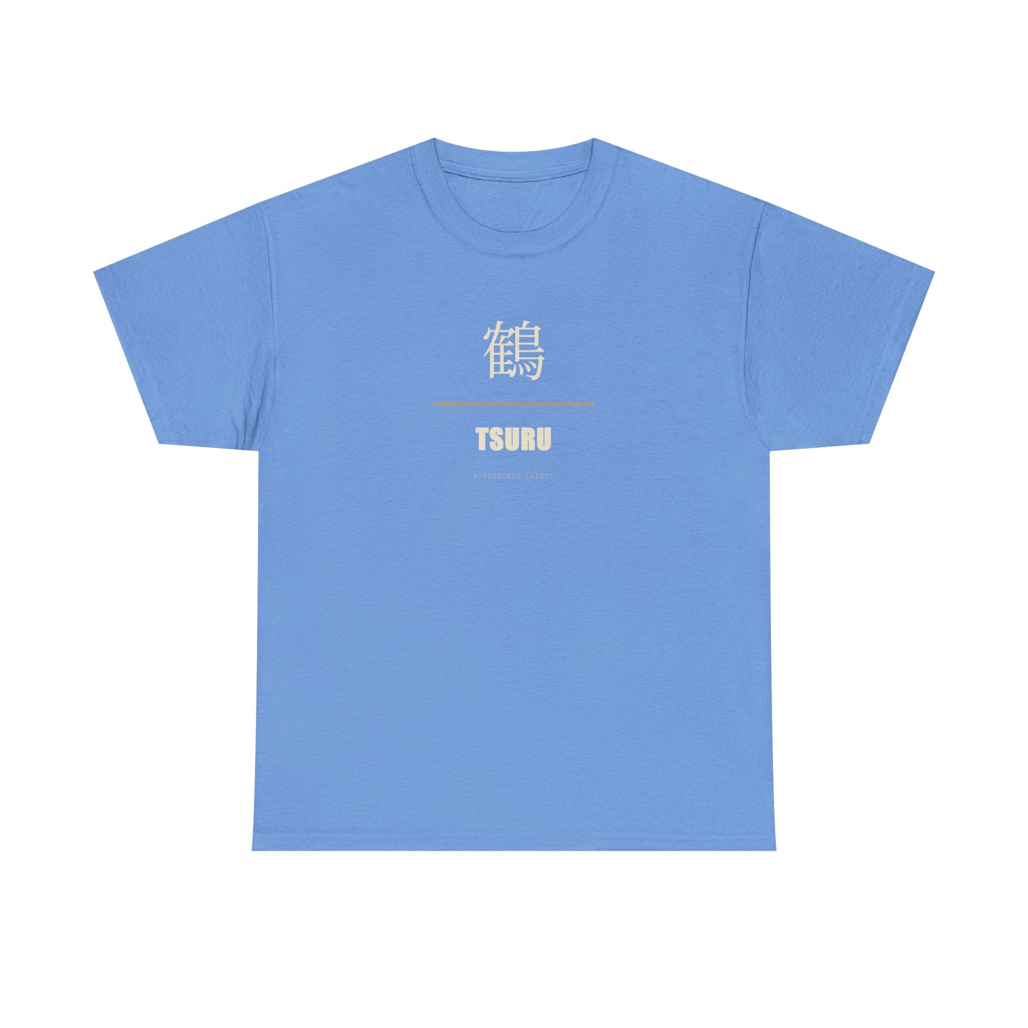 Tsuru T Shirt Japanese Crane Kanji Tee Minimalist Graphic Shirt for Crane Lovers, Origami Art Shirt, Zen Style Apparel