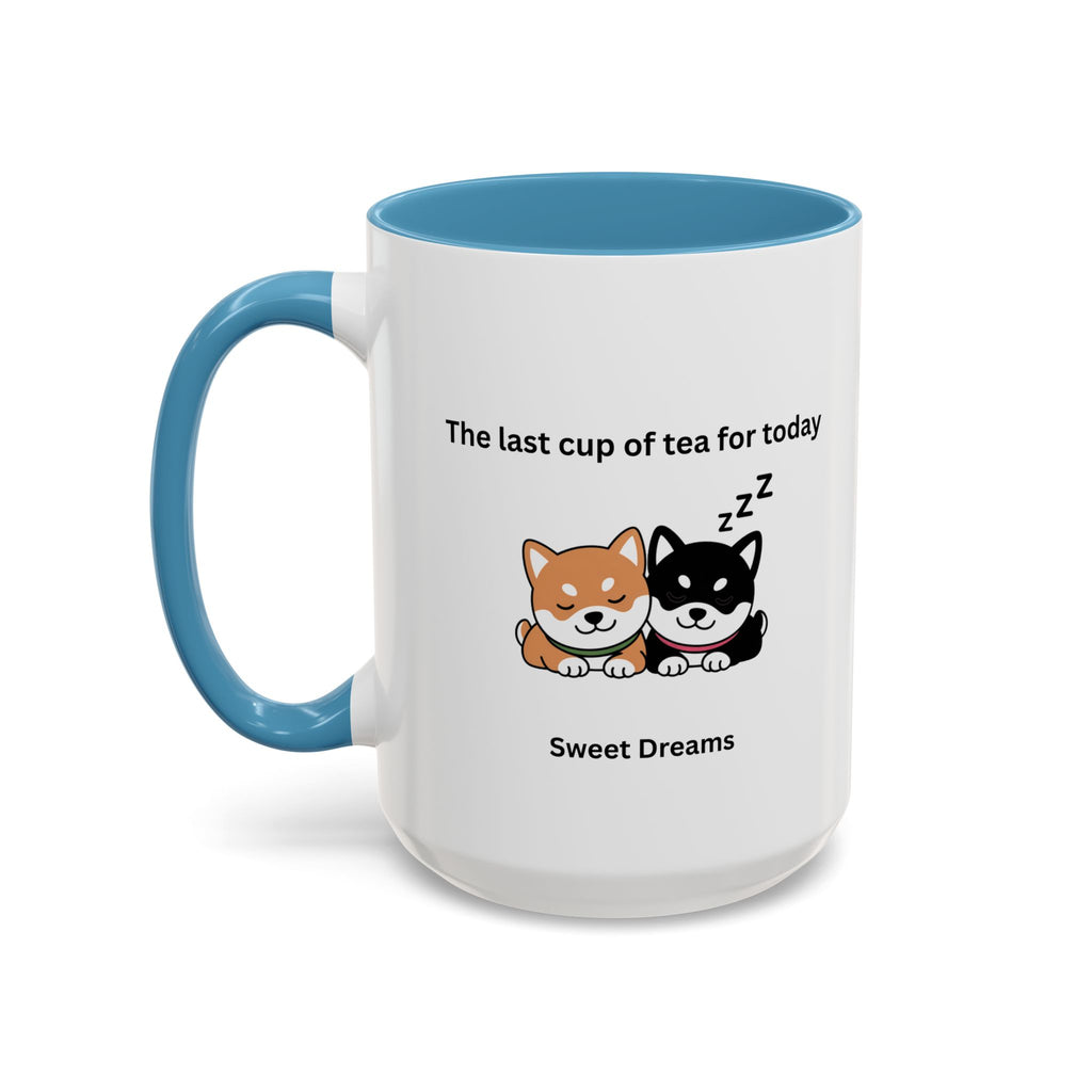 Shiba Inu "Sweet Dreams" Mug, The Last Cup of Tea for Today, Japanese Dog Cute Gift Mug