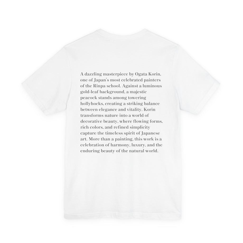 Korin Ogata "Peacock and Hollyhocks Screen", Japanese Art Museum T-Shirt