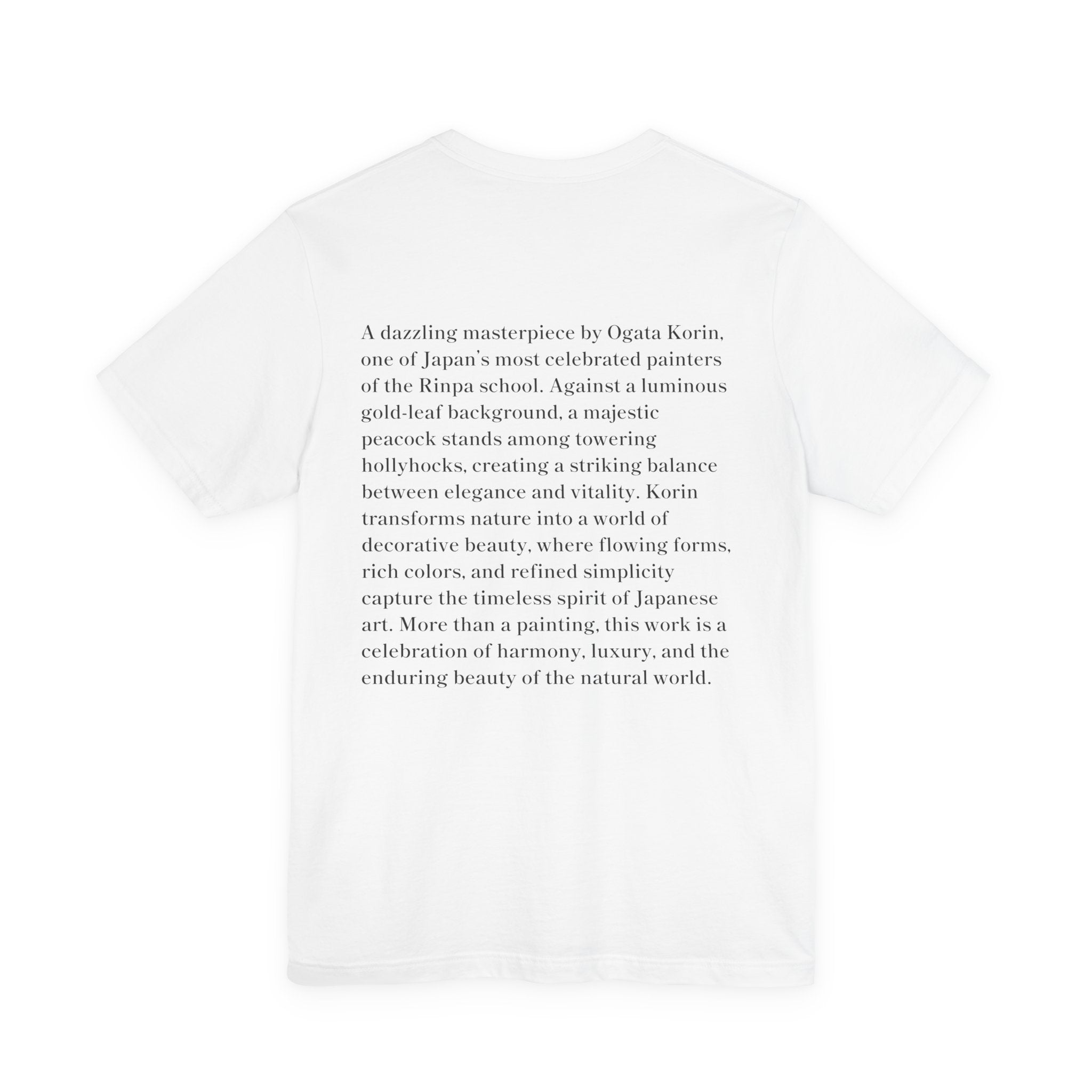 Korin Ogata "Peacock and Hollyhocks Screen", Japanese Art Museum T-Shirt