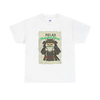 Samurai Shiba Inu Drinking Matcha Tee — Relax Matcha Time Graphic T-Shirt