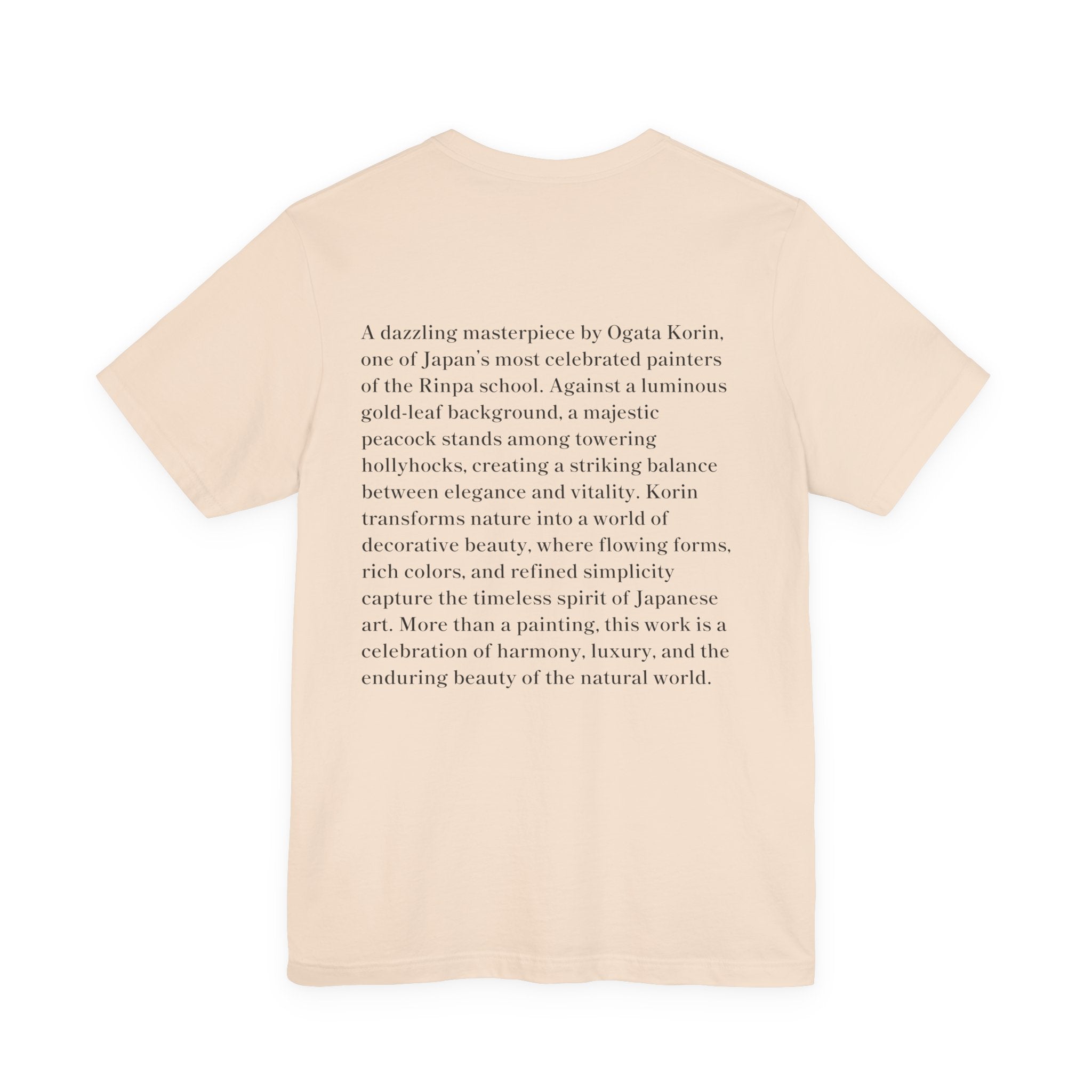 Korin Ogata "Peacock and Hollyhocks Screen", Japanese Art Museum T-Shirt