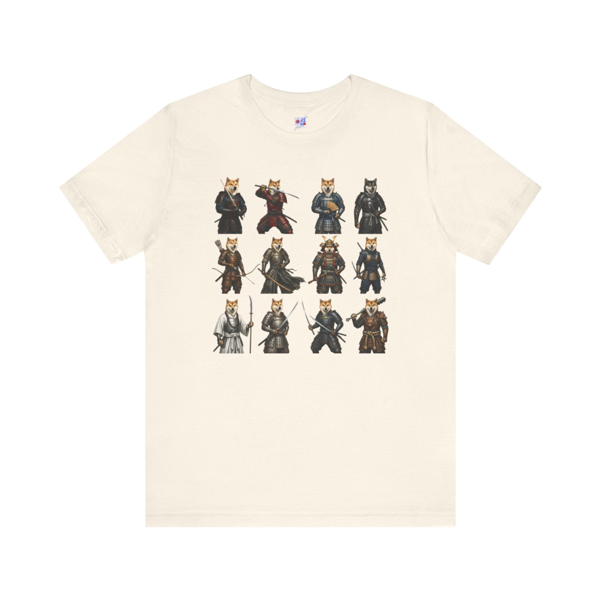 Shiba Inu Samurai T-Shirt, Japanese Warrior Dog Graphic Tee, Funny Dog Lover Gift, Anime Streetwear, Unisex Cotton Shirt