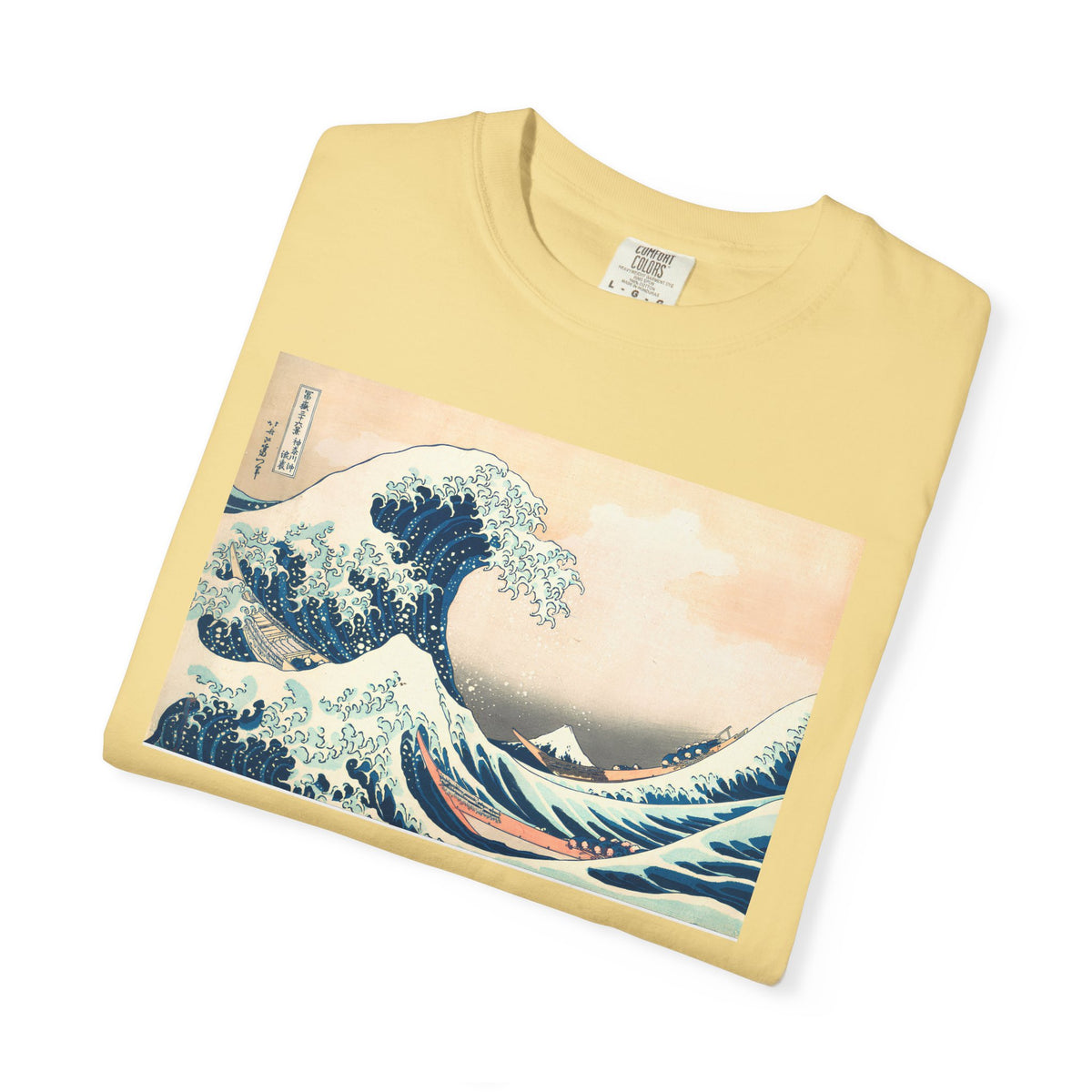 The Great Wave of Kanagawa Hokusai Art Tee — Comfort Colors 1717 Vintage Fit T-Shirt for Women