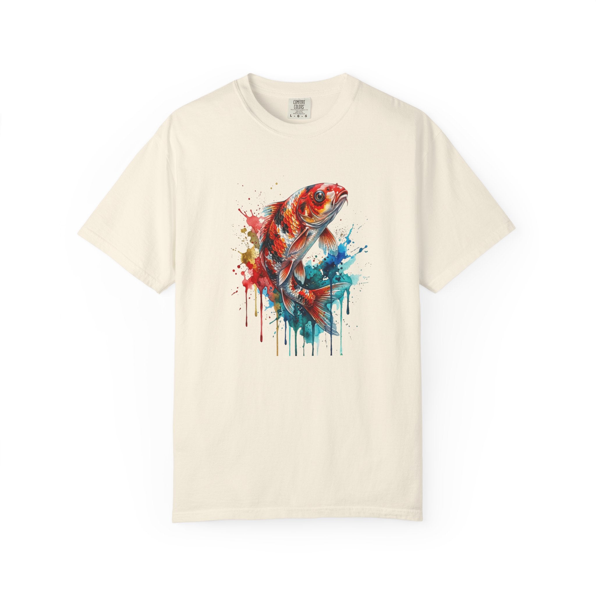 Watercolor Koi Fish T-Shirt | Color Splash Fish Art