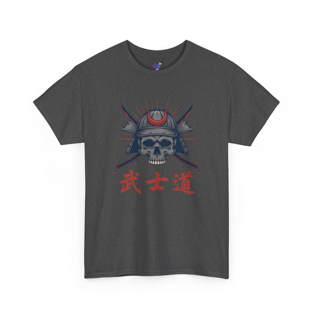 Samurai Skull T-Shirt — 武士道 Bushido Men's Graphic Tee | Japanese Warrior Dark Streetwear Shirt