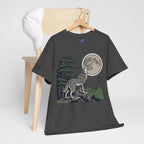 Japanese Wolf T-Shirt — 山犬 Yamainu Mountain Dog Men's Tee | Japan Mythology Gift